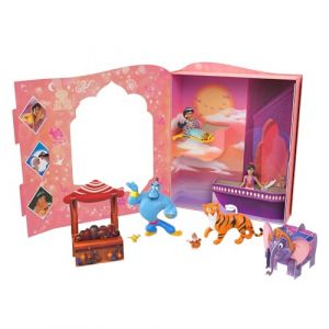Mattel Disney Princesses Coffret Livre D’Histoires Jasmine En Tenue Emblématique, Avec 6 Personnages, Mini-Poupées, Figurines Et Accessoires, Jouet Enfant, A Partir De 3 Ans, HPL57 (MESJAMBESCHIC, neuf)