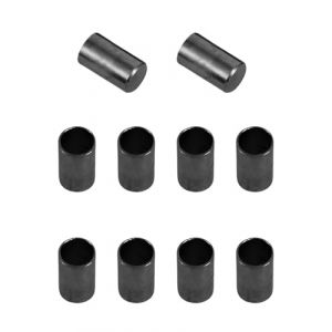 UYRVAPE 10pcs Embouts en métal, Embouts de cordon en métal, Têtes de lacet de chaussure, pour corde PPM de 8 mm, corde, bijoux, extrémités de cordon pour laisse, collier, chaîne, Noir (XU YANG DE DIAN, neuf)