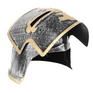 LIGIGWASH Casque de Gladiateur Romain Léger pour Cosplay et Fête Accessoire de Costume Confortable et Réaliste pour Soirées et Festivals (Moonflames, neuf)