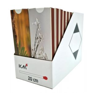 Camino 24 boîtes d'allumettes de 20 cm de Long, Petites, boîte d'allumettes Motifs d'hiver Matches Allumettes Longues XXL Bois pour Bougies, cheminée, Barbecue Allumettes de sécurité (KMfiremaker, neuf)