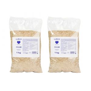 Psyllium husk 2 kg nut&me | Keto | Sans additifs | Riche en prot&eacute;ines| Sans OGM | Vegan | Pack 2 x 1 kg (nut & me, neuf)