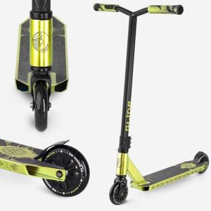 Trottinette Freestyle Movino Glide Roulements ABEC 9 Trottinette Résistante aux Acrobaties Pro Stunt Scooter Roues de 100mm Poids 3,3kg Aluminium 6061 (MOVINO, neuf)