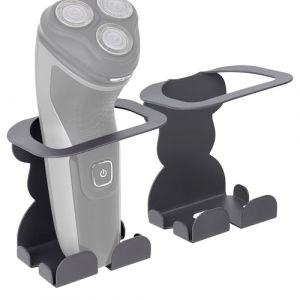 Linkidea Support mural pour rasoir électrique, support de rasage compatible avec Philips Norelco Shaver 3600, 2400, Series 7000, support de rangement pour accessoires de rasoir de salle de bain (gris) (LinkideaEU, neuf)