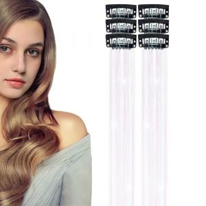 Guirlande &agrave; cheveux &agrave; clipser, Clinquante &agrave; cheveux | Kit de guirlandes de &agrave; clipser, guirlandes de &agrave; paillettes f&eacute;eriques | Pince &agrave; f&eacute;erique &agrave; paillettes, m&egrave;ches scintillantes (dingriseng11111, neuf)