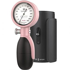 SPENGLER Mobi, Tensiomètre Mécanique pour Mesure de la Pression Artérielle, Précis, Fiable, Résistant, Mécanisme Horloger, Poire Grand Volume, Connectique Aimantée, Brassard M Fourni (Rose Poudré) (BIOSAMPLE, neuf)