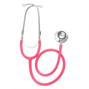 TRIXES St&eacute;thoscope Rose &ndash; Jouet &eacute;ducatif pour Faire Semblant de v&eacute;t&eacute;rinaire, m&eacute;decin, infirmi&egrave;re &ndash; Accessoires de d&eacute;guisement d'halloween (Digiflex FR, neuf)