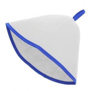 CALLARON bonnet cheveux secs mèche pour enfants chapeau de sauna portable femme doublé fourniture de sauna chapeau de bain chapeau de sauna russe chapeau de ménage Feutrine blanche (Raindrops On Roof, neuf)