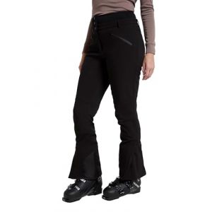 Mountain Warehouse Avalanche Pantalon de Ski Taille Haute Femme - Coupe ajust&eacute;e - Salopette &eacute;l&eacute;gante et Robuste - Id&eacute;al pour Snowboard, tra&icirc;neau et Ski, Hiver Noir 36 (Mountain Warehouse, neuf)