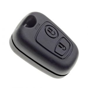 JONGO - Coque de Clé sans Lame Compatible avec Peugeot 107 (2005 - 2014) et 307 (2001 - 2005) - Boitier Clef Plip Voiture Télécommande 2 Boutons (Jongoshop, neuf)