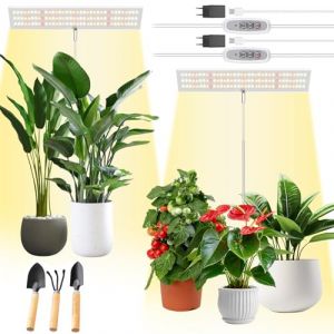 HUIKUANGEU Lampe LED Horticole,2 Pi&egrave;ces Lampes de Croissance Horticoles,Lampe Horticole LED,120 LED Full Spectrum Grow Light,Lampe de Culture,Lampe Plante Interieur,pour Plante Croissance (HUIKUANGEU, neuf)
