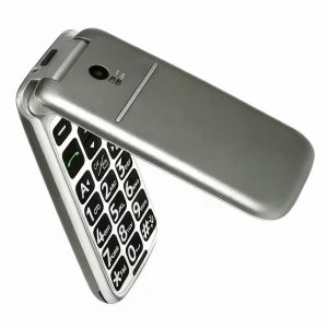 artfone G3 4G Telephone Portable Senior D&eacute;bloqu&eacute;丨T&eacute;l&eacute;phone Portable &agrave; Clapet avec Grandes Touches丨Bouton SOS丨&eacute;cran de 2.4" 丨Station de Charge丨Fonction de Rappel de l'heure丨FM丨Bluetooth丨USB-C - Gris (Yujie communication, neuf)