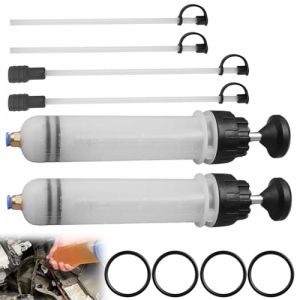 BAIFULAI Lot de 2 pompes d'aspiration d'huile 500 ml, pompe d'aspiration manuelle, seringue d'huile, seringue d'aspiration d'huile avec tuyau et anneaux en caoutchouc de rechange, pompe d'aspiration (zhouxutao, neuf)