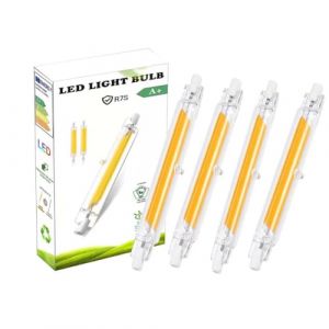 EIMOPE Ampoule R7S LED 78mm 10W Dimmable, R7S LED COB 78mm 10w Ampoule &Eacute;quivalent &agrave; Lampe Halog&egrave;ne 80W 100W, Blanc Froid 6000K 1000LM, &Eacute;clairage &agrave; 360 Degr&eacute;s, Sans Scintillement, lot de 4 (Zbbying, neuf)