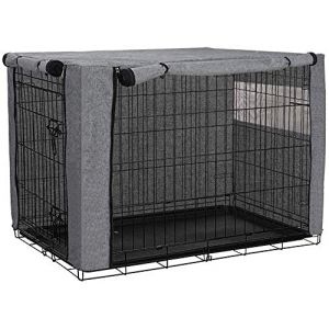 Chengsan Housse pour cage &agrave; chien, durable et coupe-vent, pour cage m&eacute;tallique - protection int&eacute;rieure et ext&eacute;rieure (tianchuanMY, neuf)