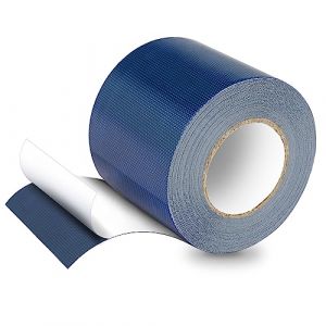 PVC Ruban de Bâche, Ruban de Réparation pour Bâches en Tissu, Patchs de Bâche, 5M*8CM, pour Bâche de Camion, Auvent, Tente, Bleu (HONGTAISHENG, neuf)