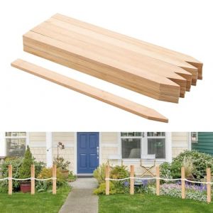 VEVOR Piquets de Cl&ocirc;ture Jardin en Bois, Lot de 25, Poteaux Bois &agrave; Pointe 12,7 x 38,1 x 609,6 mm, Piquets pour Cl&ocirc;tures Anti-&eacute;rosion, D&eacute;limiter Les Zones de Jardin, Support de Croissance des Plantes (VEVOR Direct Store FR, neuf)