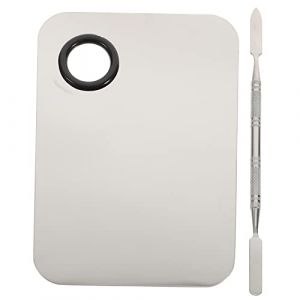 BESTYASH Palette de Mélange Acier Inoxydable Spatule pour Outil Pratique pour Fond Fard à Paupières (Feast of Yan, neuf)