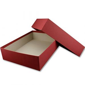 NEUSER PAPIER 1x Boîte de rangement et de cadeau de qualité supérieure - Format A4 - Rouge foncé (rouge) - 302 x 213 x 70 mm. (GUSTAV NEUSER GmbH, neuf)