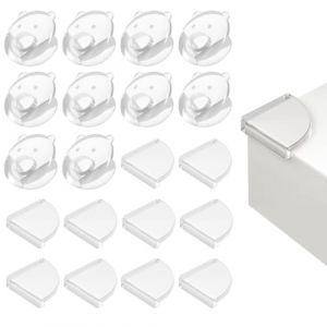 Zeayebsr 20PCS Protections Coins de Table pour Bébé -Housse de Protection de Bureau en Forme de Panda, Protections d'angle pour Meuble Sécurité Enfant pour Bureau, Berceau, Cheminée, Rondes Pack (Zeaye, neuf)