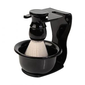 Lot de 3 brosses de rasage pour barbiers - Savon - Mousse rapide - Nettoyage du visage et de la barbe (whxinmeirun, neuf)