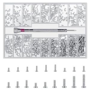 QOOSIKICC 500 Pi&egrave;ces Petites Vis, M1.2/M1.4/M2 Kit de Micro Vis &agrave; Lunettes &agrave; T&ecirc;te Ronde Cylindrique pour Lunettes, Ordinateur Portable, Montres (L) (Shenzhen Mingrisheng Electronic Commerce Co., Ltd., neuf)