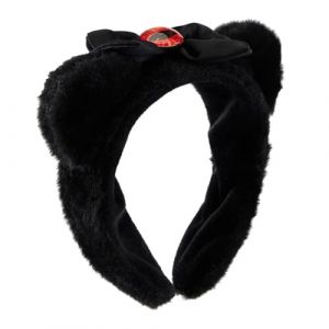 Watreketal Serre Tete,Serre-tête oreilles de chat Halloween avec boucle d'oreille en métal Jeu de rôle Serre-tête oreilles de chat Serre-tête oreilles de chat réaliste pour maquillage de fille (Xuanlang Trading, neuf)