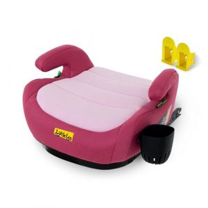 Jovikids Rehausseur Voiture Enfant, ISOFIX de 125 &agrave; 150 cm (Environ 6 &agrave; 12 ans 15-36 Kg), Si&egrave;ge Auto groupe 2 3, Avec Porte-gobelet, ECE R129, l&eacute;ger, Rehausseur Isofix（Rose） (Jovikids Car Seats, neuf)