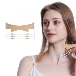 Bande de Raffermissement du Cou - Bandes Invisibles pour le Visage, Bandes de Cou Élastiques, Améliore les Rides et les Fines Lignes, Pour Double Menton, Rides et Fines Lignes (5) ((Livraison rapide en 10-14 jours) TIMIFUN, neuf)