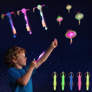 EKKONG LED Lumineux Helicoptere Jouets 25 Pièces Jouet LED de Fronde avec Piles Jouets Lumineux Hélicoptères pour Enfants Cadeaux de Anniversaire Vacances (kakateluo, neuf)