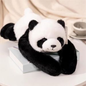 Runkoyea Animaux en Peluche Lest&eacute;s pour en-fants Et Adultes - Panda Lest&eacute; pour Soulager L'anxi&eacute;t&eacute;, Pookie Le Panda Peluche Lest&eacute;e, Hugging Coussin Moelleux Et Confortable pour Un Sommeil R&eacute;parateur (Secret Dream, neuf)