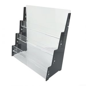 Pr&eacute;sentoir &agrave; cartes fabriqu&eacute; en acrylique, avec trois niveaux pour ranger et exposer les cartes de baseball, de sport et &agrave; collectionner pour collectionneurs (noir) (Yujiaqing, neuf)