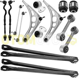 Kit bras de suspension avant et arrière compatible BMW 3 E46 318D 320D 330D 320CD 330CD triangle, rotule, biellette 14 pièces (Otomoto France, neuf)