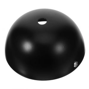 Homoyoyo Rosace De Plafond Demi-cylindre Noir 100 Mm En Fer, Kit De Fixation Pour Luminaire Suspendu, Plaque De Rosace Vis D'installation, Cache-lustre Polyvalent Pour Maison Et Bureau (meRIoy, neuf)