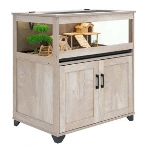 unipaws Cage pour Hamster avec Armoire de Rangement, enclos Transparent en Acrylique avec bac Amovible, pour Hamsters syriens, Nains, Rats, Lapins, hérissons et cochons d'Inde (Unipaws, neuf)