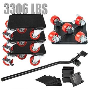 BAUSATZ Glissi&egrave;res &eacute;l&eacute;vatrices pour meubles de 1500 kg pour planchers en bois dur, cric, chariot, appareil &eacute;lectrom&eacute;nager, pour d&eacute;placer les patins (Bausatz dbl, neuf)