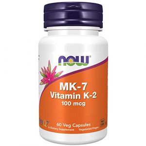 Now Foods, Vitamine K2 MK-7, 100mcg, All-Trans, 60 Capsules végétaliennes, Testé en Laboratoire, Sans Gluten, Sans Soja, Sans OGM (NaturProdukte, neuf)