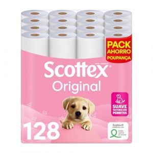 Scottex Papier hygi&eacute;nique, Papier, Blanc, 128 Unit&eacute; (Paquete de 1) (✅ SALES GLOBAL ✅, neuf)