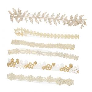 UPKOCH 6 Pièces Dentelle Fleur Bandeau Filles Fleur Bandeaux Nouveau-Né Bandeaux Pour Filles Bandeaux Pour Bébé Filles Bébé Fille Bandeau Enfant Bandeau Bébé Fille Cheveux Accessoires (But Qihui, neuf)