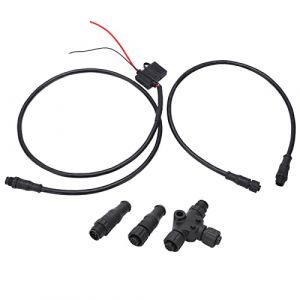Démarreur de Réseau NMEA, Kit de Démarrage Marin 1 M/39,4 Pouces pour NMEA 2000 Câble D'alimentation ABS avec Fusible Mâle Femelle Terminator T Connector Pour les Réseaux Lowrance (Reminnbor, neuf)