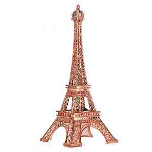 Garosa 2 PoucesTour décorative de Bureau de Table de veilleuse 3D OrnamentsOrnement de d'artisanat de Belle Maison en métalModèle de Tour Eiffel de 10 Ornaments Ornaments (Yokuna eu, neuf)
