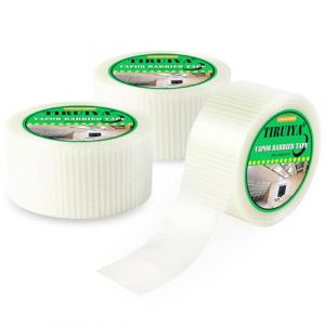 Tiruiya Ruban Pare Vapeur, Bande Adhésif Flexible Haute Performance pour Pare-Vapeur, Freins Vapeur et Membranes de Toiture, Collage Durablement Étanche à L'Air Et Au Vent (5cm x 25m x 3 rouleaux) (Tiruiya Online, neuf)