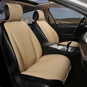 Black Panther Housse de Siege, Housse Siege Voiture avec Housse d'appui-t&ecirc;te Compatible avec 95% Voitures (2 Pi&egrave;ces Beige) (BLACK PANTHER AUTO, neuf)