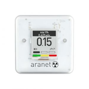 SAF Aranet Détecteur de rayonnement, dosimètre, portable, mesure le taux de dose et la dose totale de rayonnements ionisants, affichage e-ink, autonomie de 4 ans, connexion Bluetooth, application (ARANET, neuf)