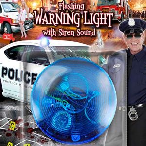 Amakando Signal LED sirène et gyrophare/Bleu 7x4cm / Gyrophare de Police Bleu avec lumière Clignotante/Parfait pour Carnaval & fête à thème (Amakando GmbH, neuf)
