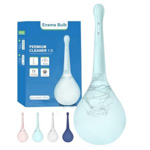 PropoDusche Douche anale Lavement Nettoyage intestinal Femme Monsieur - Douche anale 245 ml Irrigateur Intestinal Anti-retour et filtre Enema Peut &ecirc;tre connect&eacute; &agrave; un tuyau de douche (Blue) (Dr.Douche, neuf)