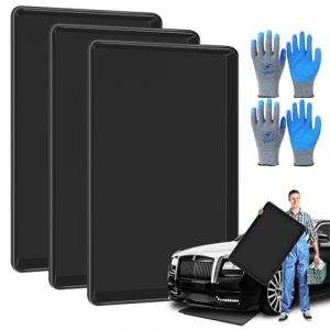 Lot de 3 Plateaux D'égouttement Extra Larges de 90 x 60 x 4 cm, Bac de Récupération sous la Carrosserie, Bac de Vidange D'huile en Plastique, Garde Le Sol du Garage Sûr et Propre (CraftStore, neuf)