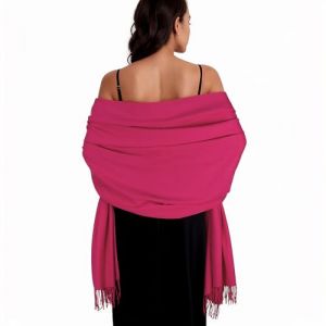 SWAT PANY Chale Rose Rouge Etole Femme Ch&acirc;les Etoles Mariage Echarpes Foulards Pashmina Femme Hiver Chaud Grosse Echarpe (FU JINMY, neuf)