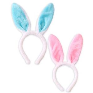 KGDUYC 2pcs Bandeau Oreilles de Lapin en Peluche, Serre Tete Femme Oreilles de Lapin de Pâques Queue Cravate Enfant Adulte, Serre Tête Oreille de Lapin Costume Accessoire Deguisement Fête Décoration (Qertyias OÜ, neuf)