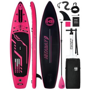 Stand Up Paddle Board Gonflable Adulte avec Accessoires Complet Sup Table Max.150 kg Sup Gonflable pour Débutants et Professionnels (Hitabay, neuf)