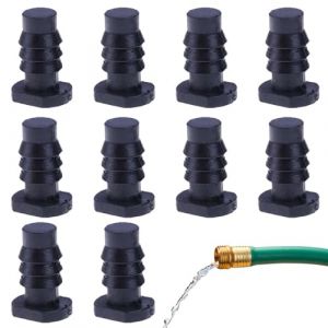 Stoppeur d'irrigation goutte à goutte - Ensemble de capuchon d'extrémité de 8 mm 10pcs, kit de bouchage de tuyau de tuyau de jardin | Bouchons de raccord de conduite d'eau pour systèmes de jardin exté (gofitame, neuf)